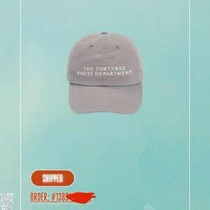 Taylor Swift The Tortured Poets Department Gray Dad Hat Official IN HAND TTPD